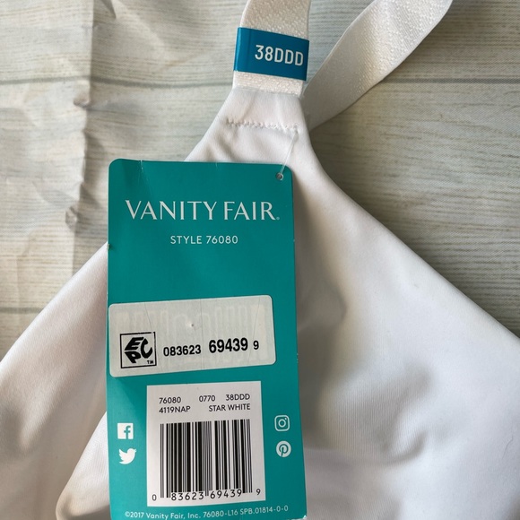 VANITY FAIR Full Figure Beauty Back Smoothing Minimizer Bra 76080 - Picture 4 of 7